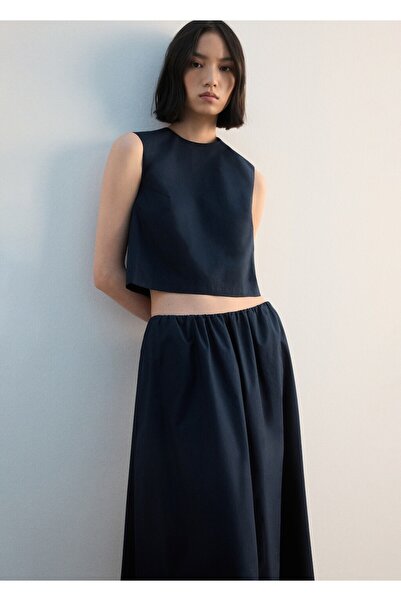 MANGO Woman Düğmeli kısa bluz