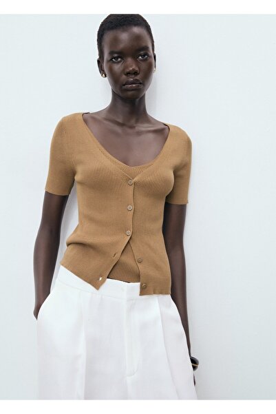 MANGO Woman Karma fitilli örgü kazak