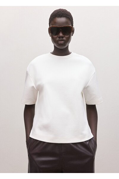 MANGO Woman Kısa kollu pamuklu tişört