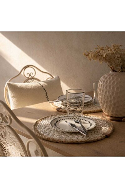 Evidea Μαλακό Σουπλά Λάβα - Εκρού - 33x33 εκ.