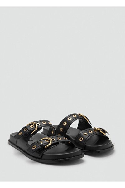 MANGO Woman Bantlı tokalı sandalet