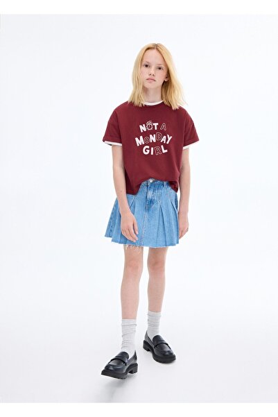 MANGO Kids Kısa kollu desenli tişört