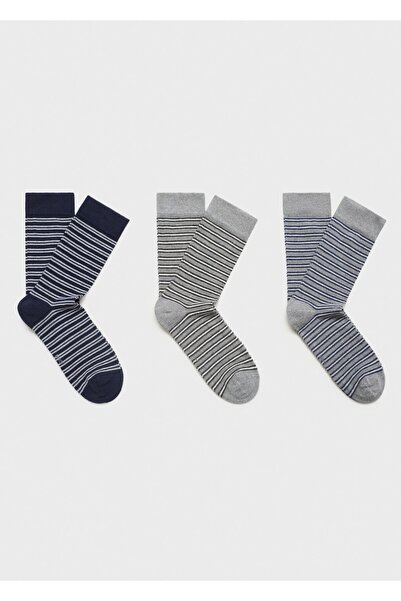 MANGO Man 3'lü karma çorap
