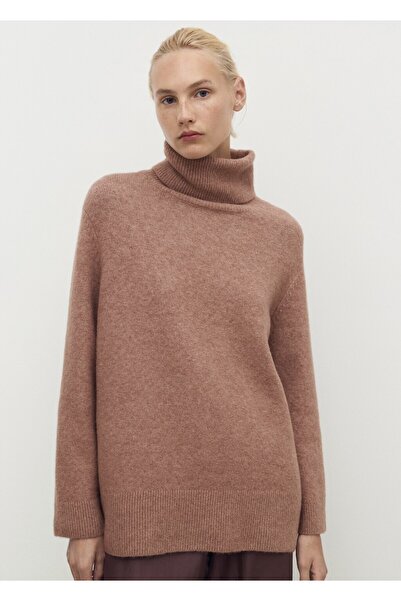 MANGO Woman Boğazlı örgü kazak