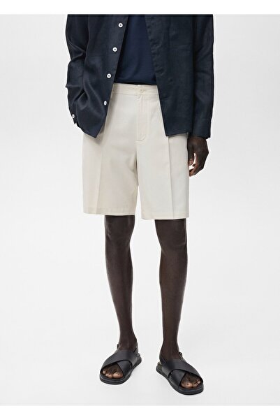 MANGO Man %100 keten şort