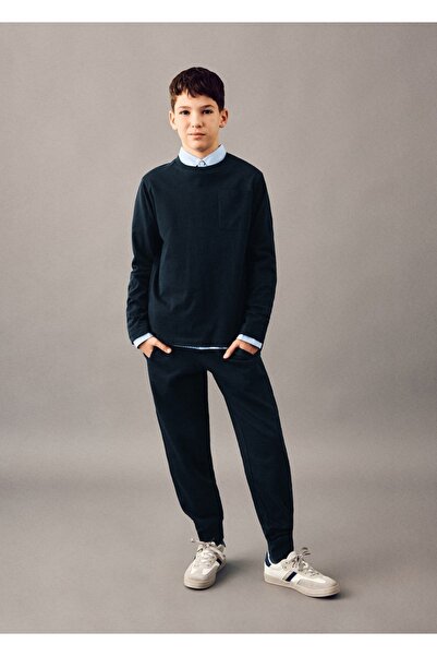 MANGO Kids Bağcıklı jogger pantolon