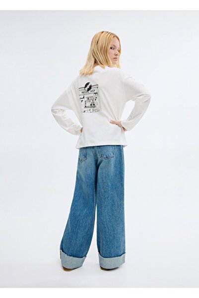 MANGO Kids Desenli pamuklu tişört