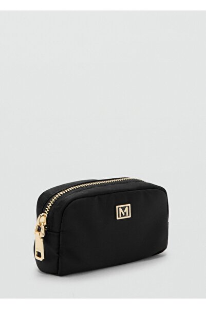 MANGO Woman Fermuarlı naylon kozmetik çantası