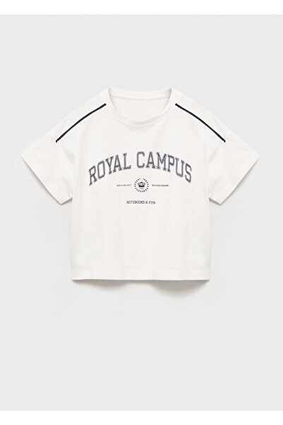 MANGO Kids Kısa kollu desenli tişört