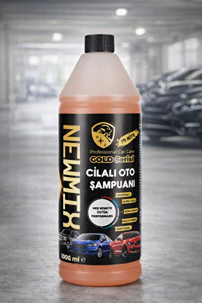 NEWMİX Gold Serisi Cilalı Oto Araba Şampuanı 1000 ml