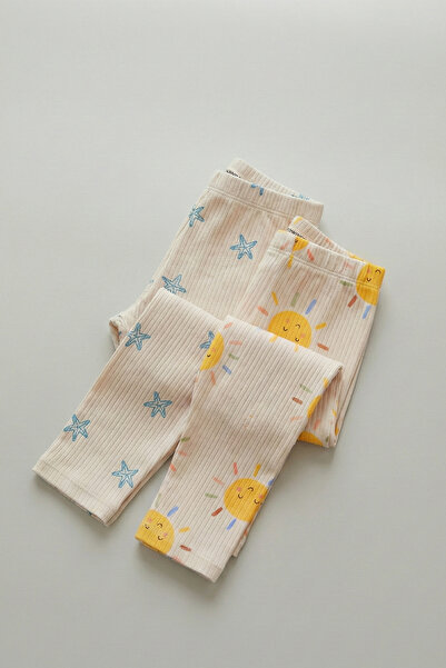 Cigit Комплект чорапогащи за деца на възраст 1-8 години с мотив слънце и звезди