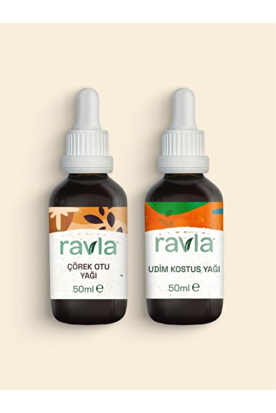 Ravla 2'li Ürün - Udim Kostus Yağı - 50ml / Çörekotu Yağı 50ml