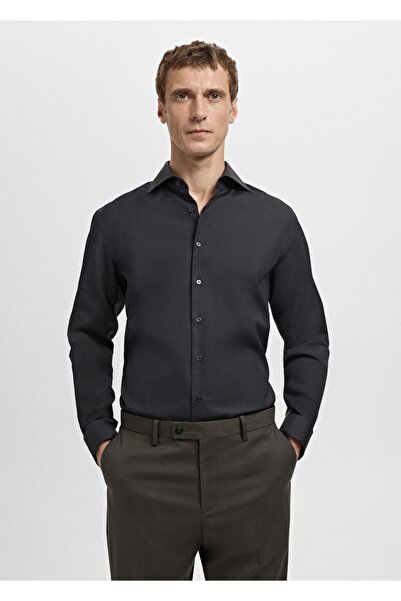 MANGO Man Slim fit pamuklu poplin gömlek