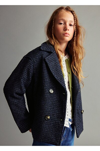 MANGO Kids Yün tüvit ceket