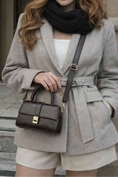 MILANOFOX Μίνι τσάντα χειρός και ώμου με κάλυμμα και κλείσιμο με μαγνήτη, γυα...