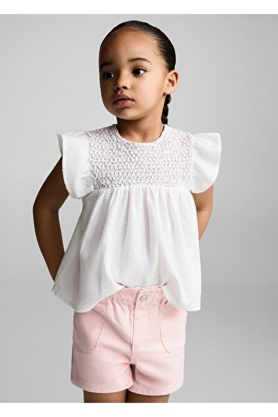 MANGO Baby Paperbag denim şort