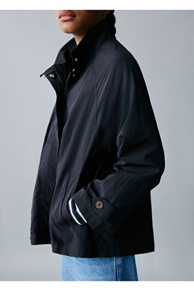 MANGO Kids Düğme detaylı trençkot