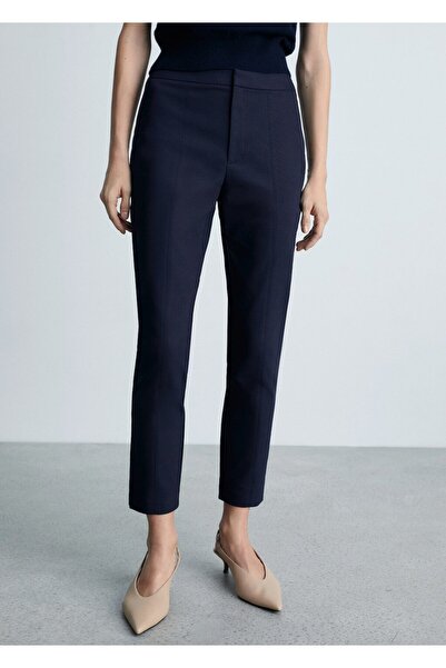 MANGO Woman Pantaloni skinny tăiați
