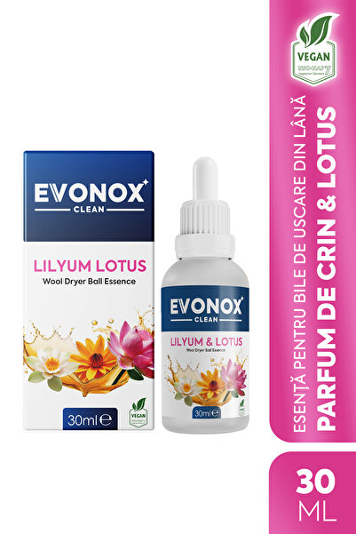 Evonox Clean Esență pentru Bile de Uscare din Lână Lilyum Lotus 30 ml