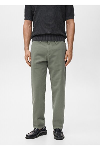 MANGO Man Pantaloni de blugi din bumbac cu croiala normala