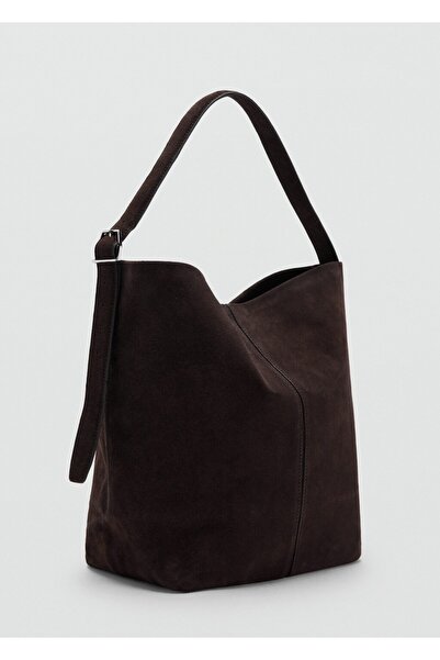 MANGO Woman Süet shopper çanta