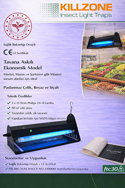 Killzone Ftc30 Sinek Tutucu Efk Cihazı - Siyah