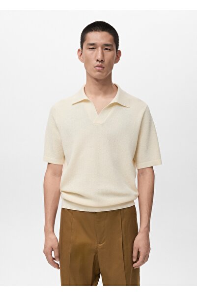MANGO Man Kısa kollu triko polo gömlek