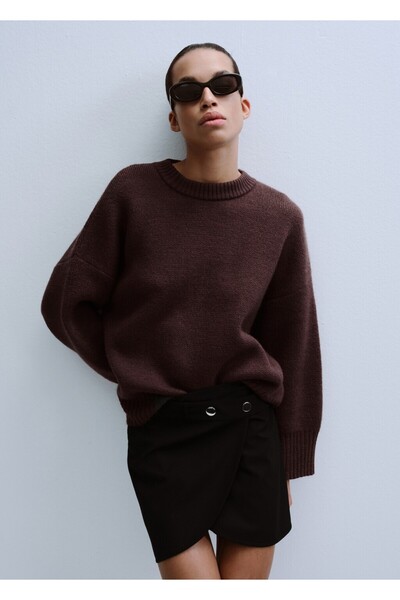 MANGO Woman Yuvarlak yaka triko kazak