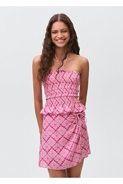 Mango Teen Anvelop kesim desenli etek