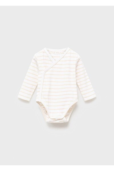 MANGO Baby Body din bumbac cu dungi
