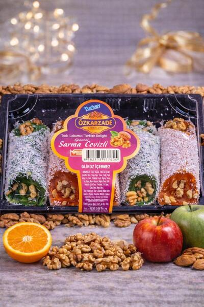 ÖZKAR ŞEKERLEME Karışık Aromalı Cevizli Sarma Lokum 400 g