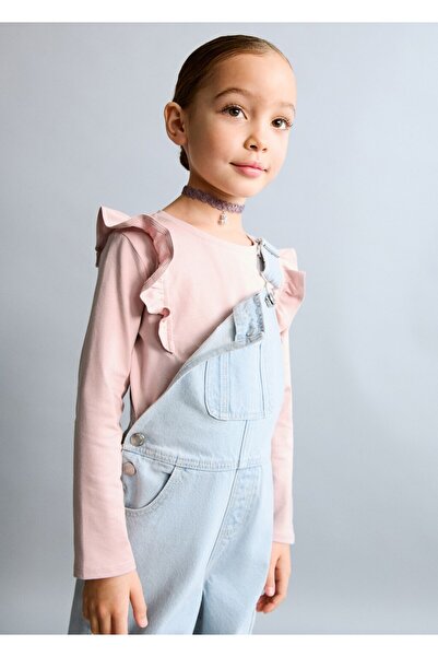 MANGO Baby Fırfırlı pamuklu tişört