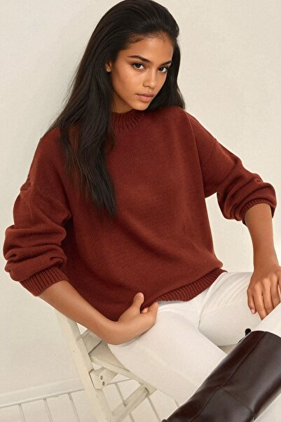 Hiccup Crew Neck Relax Fit Soft Knitwear Sweater