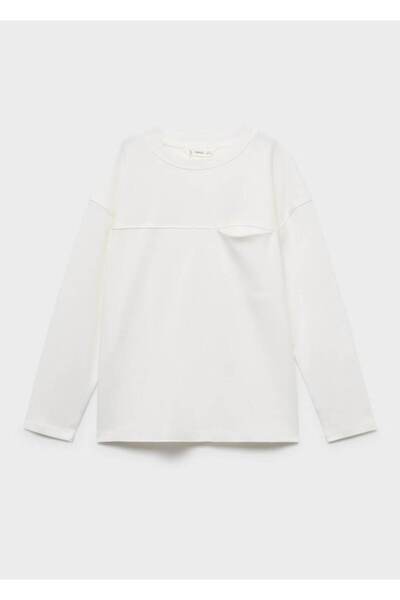 MANGO Kids Тениска с джоб и шевове