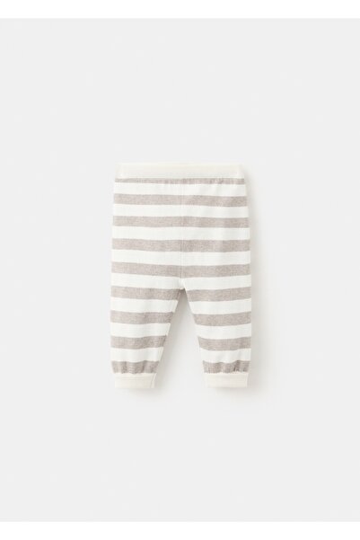 MANGO Baby Çizgili triko pantolon