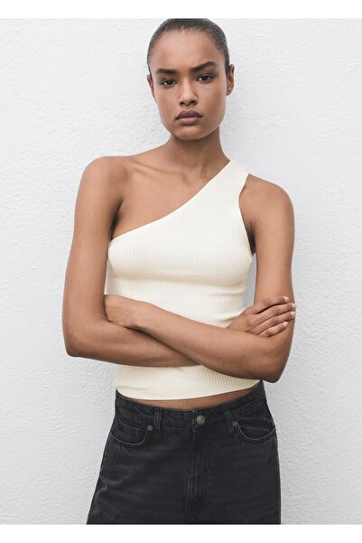 MANGO Woman Düğümlü asimetrik bluz