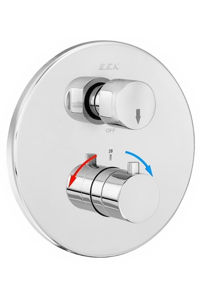 Eca Termostatik Ankastre Banyo Bataryası Sıva Üstü 2 Yollu 102167215-YDE