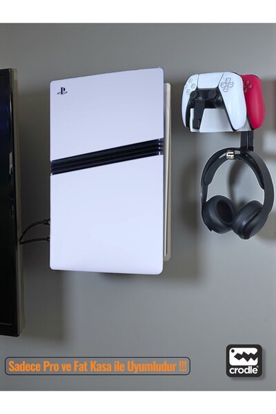 Crodle Playstation 5 Pro Duvar Standı ve Şarj İstasyonu Standı Gaming Aksesuar