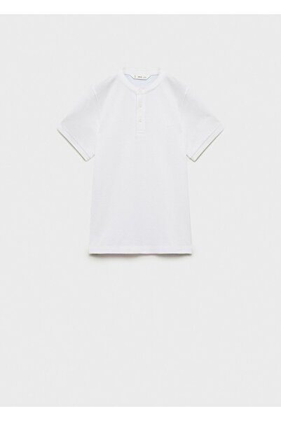 MANGO Kids Μπλουζάκι πόλο με γιακά δικαστή