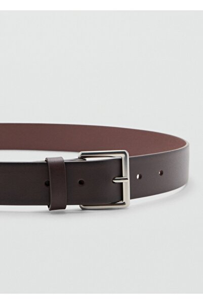 MANGO Man Tokalı deri kemer