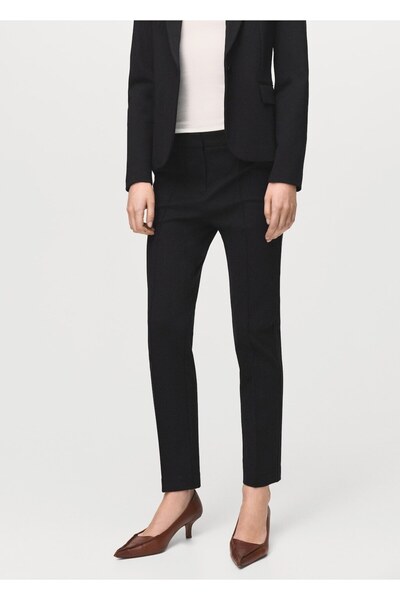 MANGO Woman Orta bel takım pantolonu