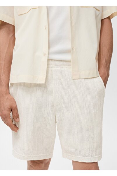 MANGO Man Kalıplı triko bermuda şort
