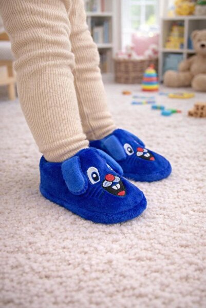 Büşra Sultan Ayakkabı & Çanta Erkek Çocuk Mavi Tavşan Hayvan Figürlü Çocuk Pa...