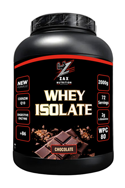 zax nutrition izole whey 2100 GR 70 servis çikolata aromalı