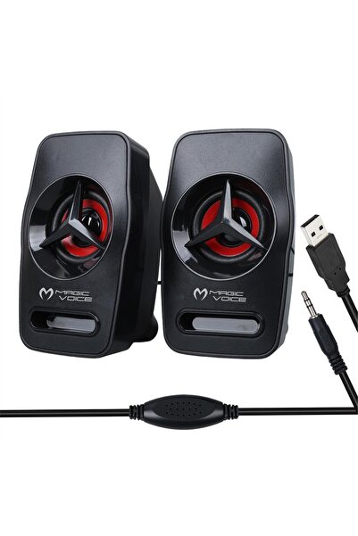 Genel Markalar T-19 1+1 USB Pc Mini Hoparlör - Speaker (2*3 Watt - 4 Ohm)