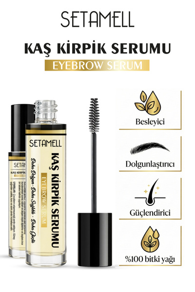 Setamell Organik Besleyici Kaş / Kirpik Güçlendirici Serum 5 ml
