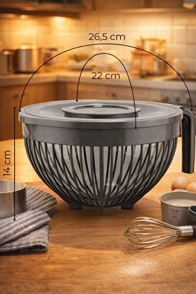 Nesto Home وعاء خلاط بغطاء 3 لتر