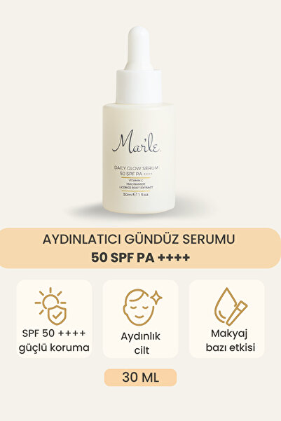 MAR'LE Aydınlatıcı C Vitamini Gündüz Serumu 50 Spf Pa