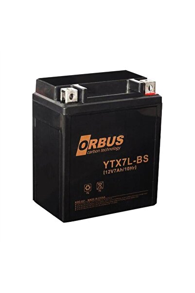 ORBUS 12 V 7 Amper Elektrikli Karbon Bisiklet Aküsü YTX7L-BS
