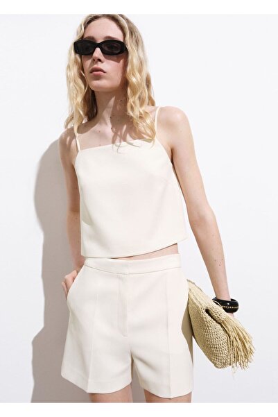 MANGO Woman Düğmeli kısa bluz